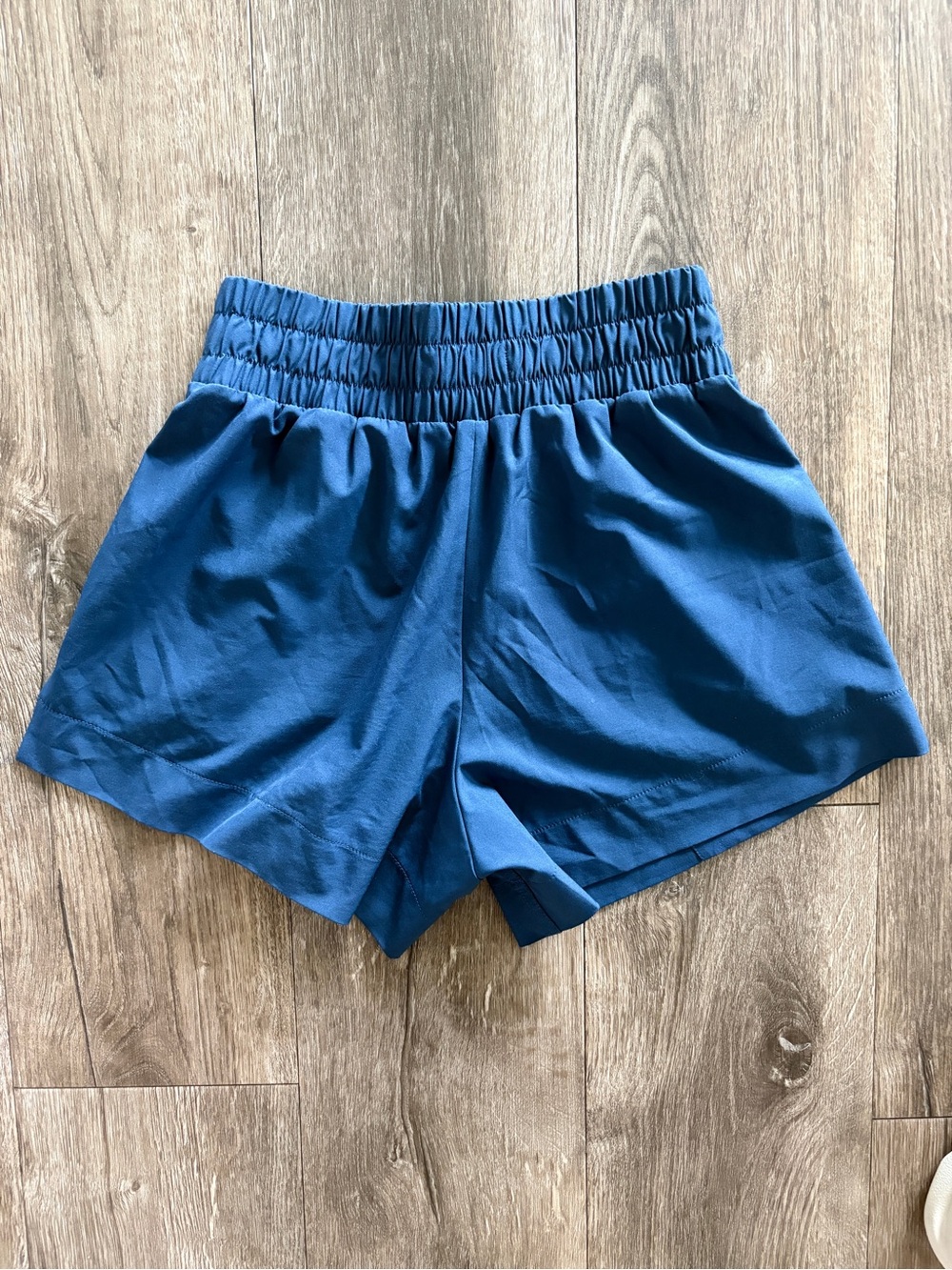 Abercrombie & Fitch Teal-Blue Elastic Waist Athletic Shorts